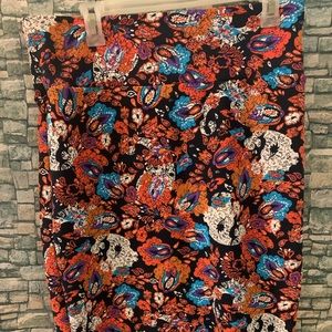 Lularoe Colorful paisley body con pencil skirt